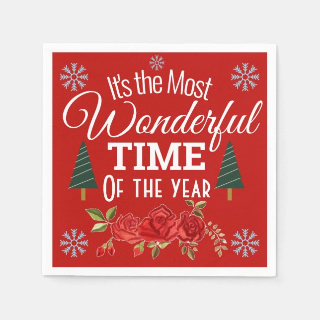 It's The Most Wonderful Time of the Year Napkin (Front)