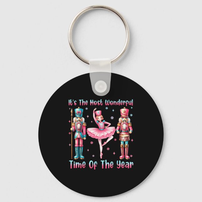It's The Most Wonderful Time Of The Year Nutcracke Key Ring (Front)