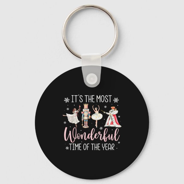 It's The Most Wonderful Time Of The Year Nutcracke Key Ring (Front)