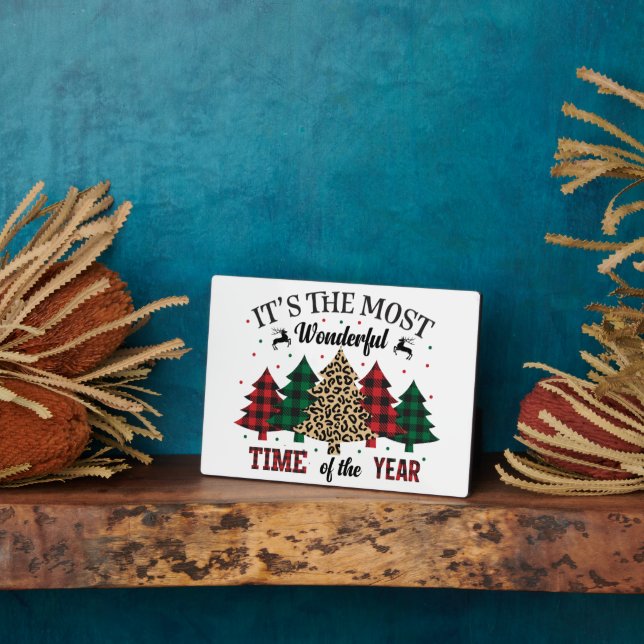 It's The Most Wonderful Time Of The Year Plaque (Side)