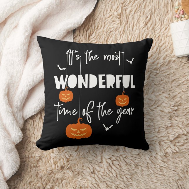 It's the Most Wonderful Time of the Year Pumpkin Cushion (Blanket)