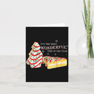 Its The Most Wonderful Time Of The Year Snack Cake Card