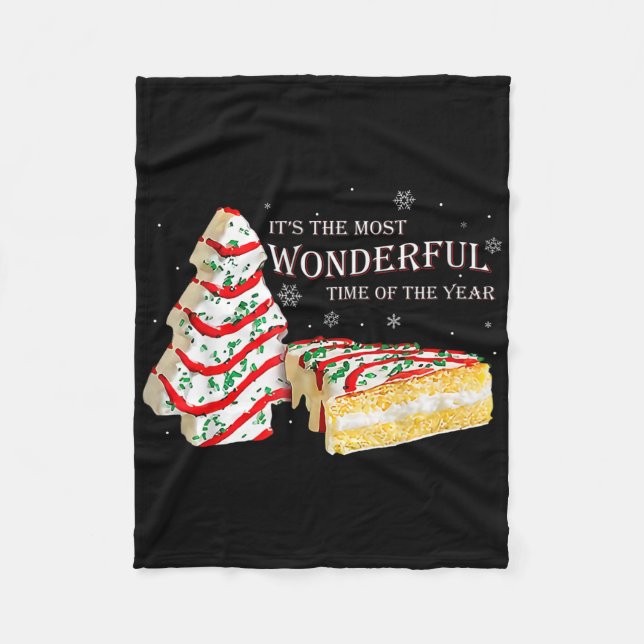 Its The Most Wonderful Time Of The Year Snack Cake Fleece Blanket (Front)