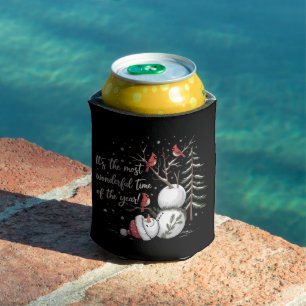 It's The Most Wonderful Time Of The Year Snowman  Can Cooler