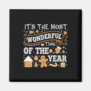 It's The Most Wonderful Time Of Year Christmas Gin Magnet
