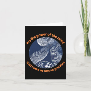 It's The Power Of The Mind. Do Hard Things! Card