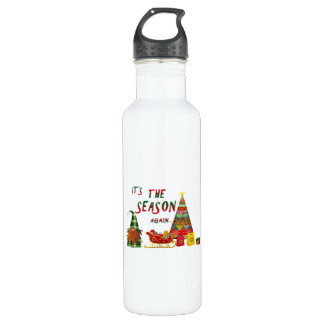 Its The Season Again Christmas Gnome 710 Ml Water Bottle