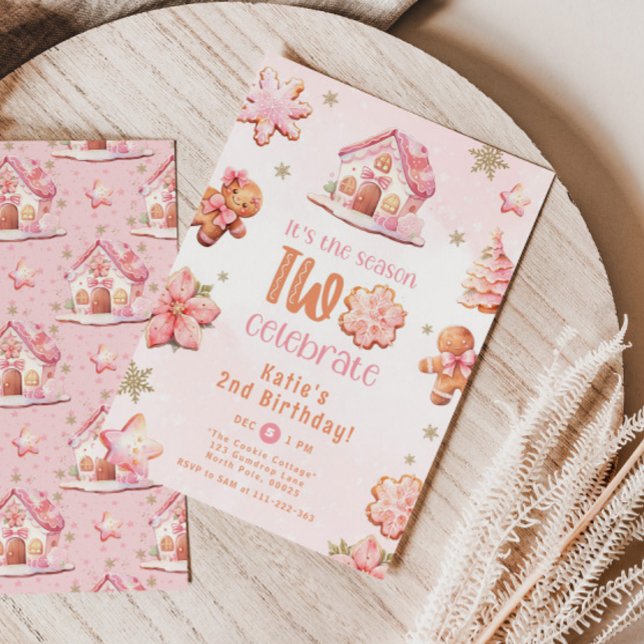 It's the season TWO celebrate Cookie 2nd birthday Invitation (Creator Uploaded)
