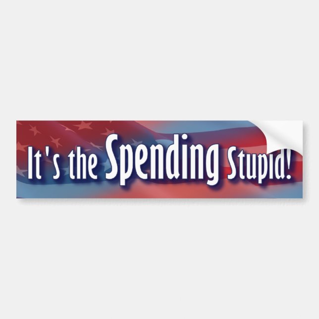 It's the Spending Stupid! Bumper Sticker (Front)