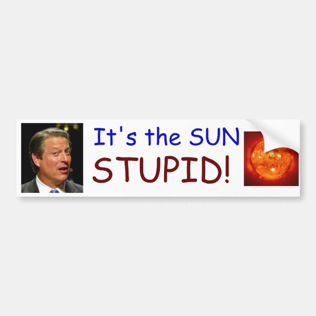 It's the SUN STUPID! Bumper Sticker (Front)