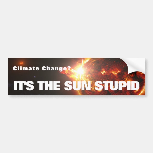 It's the Sun Stupid Bumper Sticker (Front)
