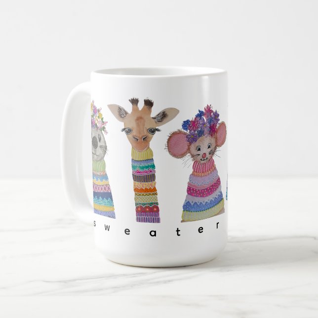 It's the Sweater Gang Mug! Coffee Mug (Front Left)