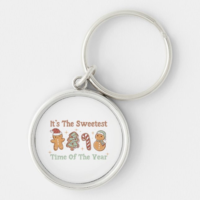 It's The Sweetest Time Of The Year Cute Funny Xmas Key Ring (Front)