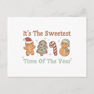 It's The Sweetest Time Of The Year Cute Funny Xmas Postcard