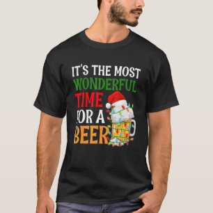 It's The  Time For A Beer Christmas Lights Matchin T-Shirt