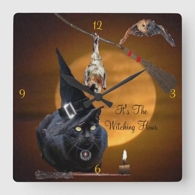 Its The Witching Hour wall clock (Front)