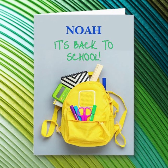 It's Time! Back to School Greeting Card (Creator Uploaded)