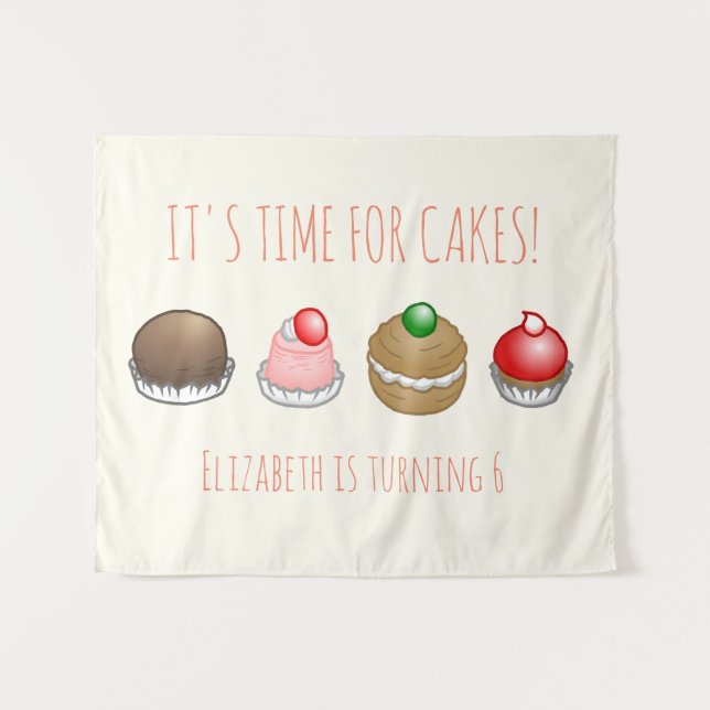 It's Time for Cakes Tapestry (Front (Horizontal))