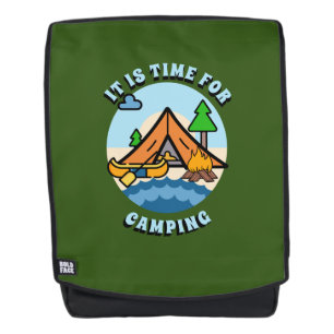 It's Time for Camping Personalised Backpack