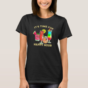 Its Time For Happy Hour Cocktail Barista T-Shirt