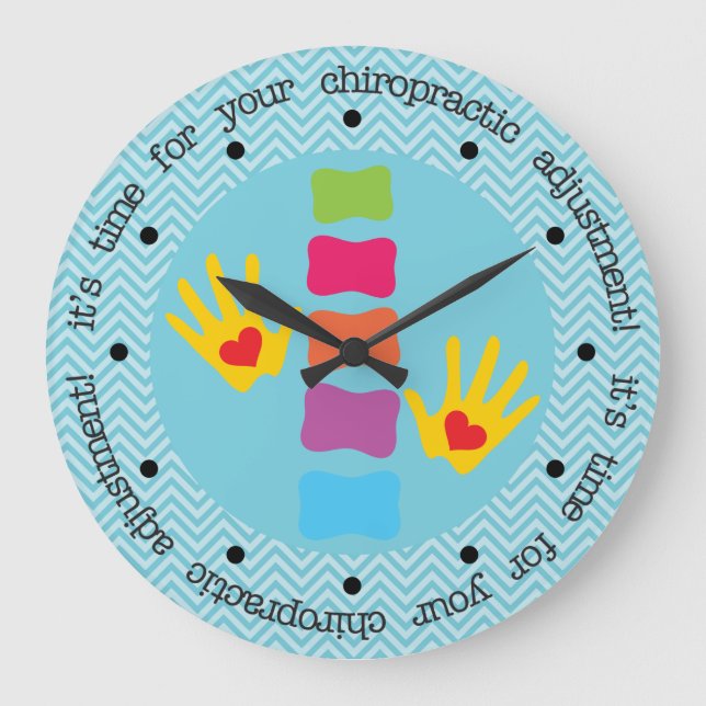 It's Time For Your Chiropractic Adjustment Clock (Front)