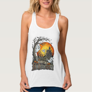 Its Time Halloween Haunted House Graveyard Spooky  Singlet