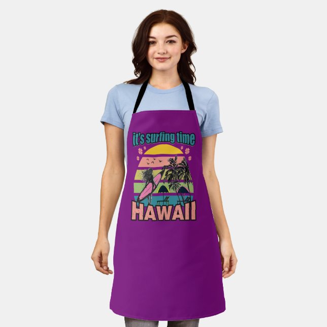 It's Time Surfing - Hawaii Apron (Worn)
