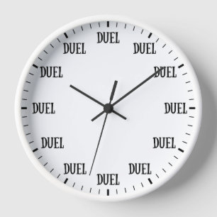 It's Time to Duel Clock - Funny Dueling Hour Clock