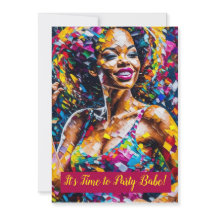 Its Time to Party Babe - Invitation