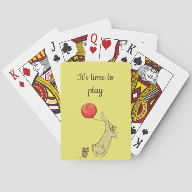 It's time to play   playing cards (Back)