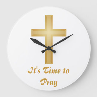 It's Time to Pray Large Clock