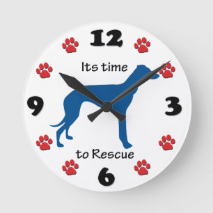 Its Time To Rescue Greyhounds Round Clock