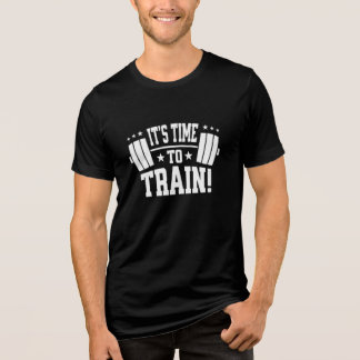 It's Time to Train - Fitness Motivation Design Tri-Blend Shirt