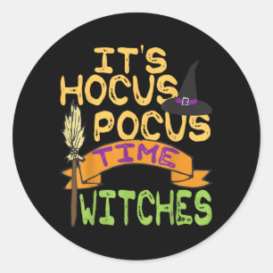 Its Time Witches Classic Round Sticker