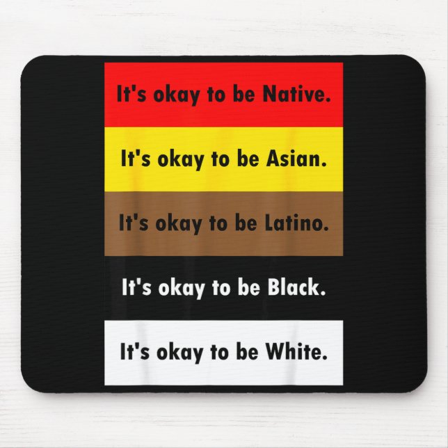 It's to be native it's to be asian it's to be  mouse pad (Front)