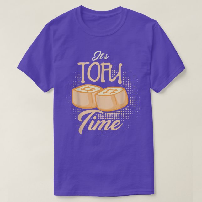 It's Tofu Time, Funny Vegetarian Vegan  T-Shirt (Design Front)
