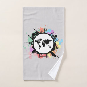It's travel time bath towel set