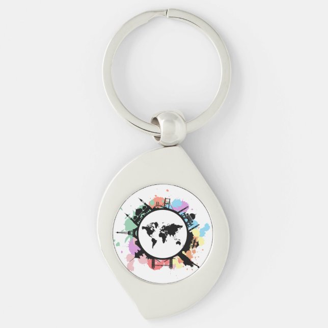 It's travel time key ring (Front)