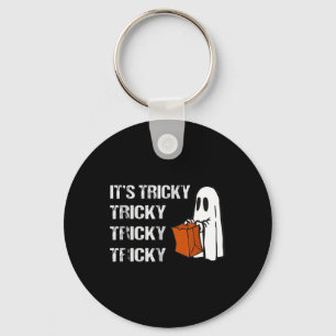 Its Tricky Ghost Boo Fun Halloween Mens  Key Ring