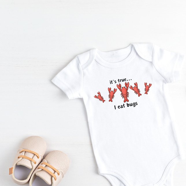 It's true I eat bugs Baby Bodysuit (It's true I eat bugs Baby Bodysuit)