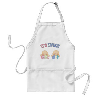 ITS TWINS (Boy Girl) Standard Apron
