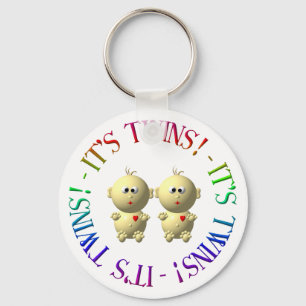 It's twins! key ring