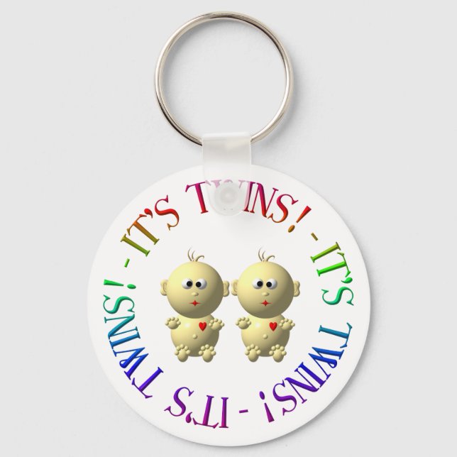 It's twins! key ring (Front)