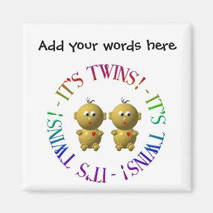 It's twins! magnet