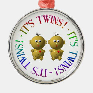 It's twins! metal tree decoration