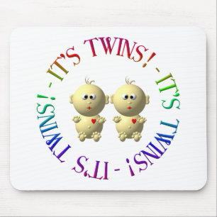 It's twins! mouse pad