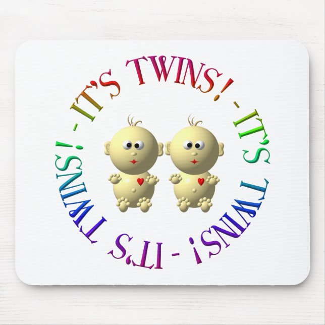 It's twins! mouse pad (Front)