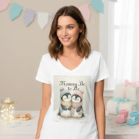 Its Twins Penguin Baby Shower Boy Girl Winter