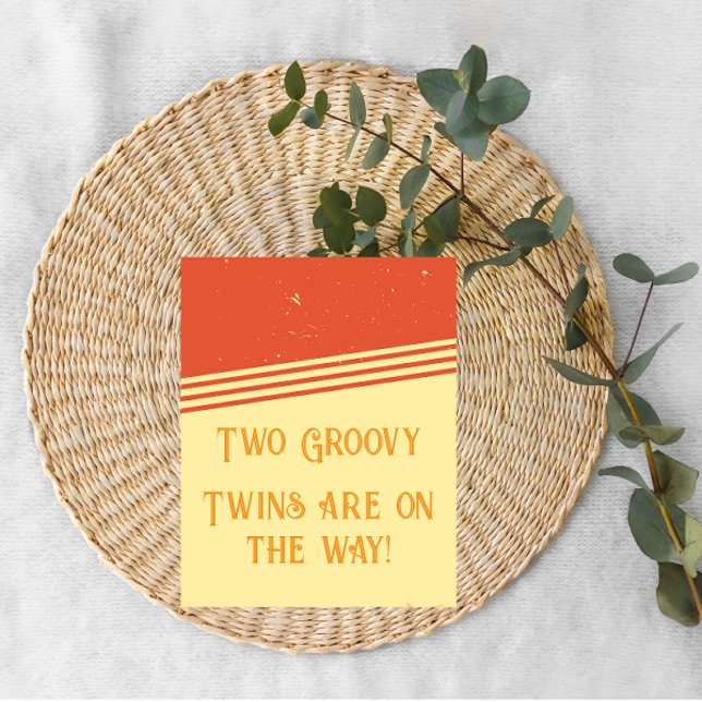 It's Twins! Two Groovy Pregnancy Announcement (Creator Uploaded)