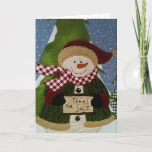 IT'S WARM INSIDE NEXT TO THE TREE HOLIDAY CARD (Front)